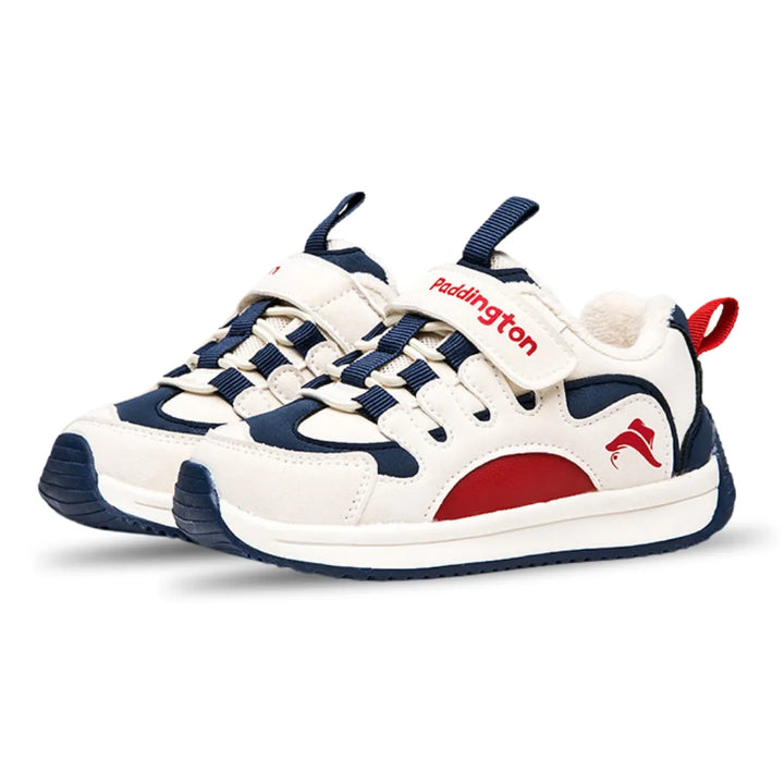 Blau-Rot Kinder Sneaker mit flexibler Sohle