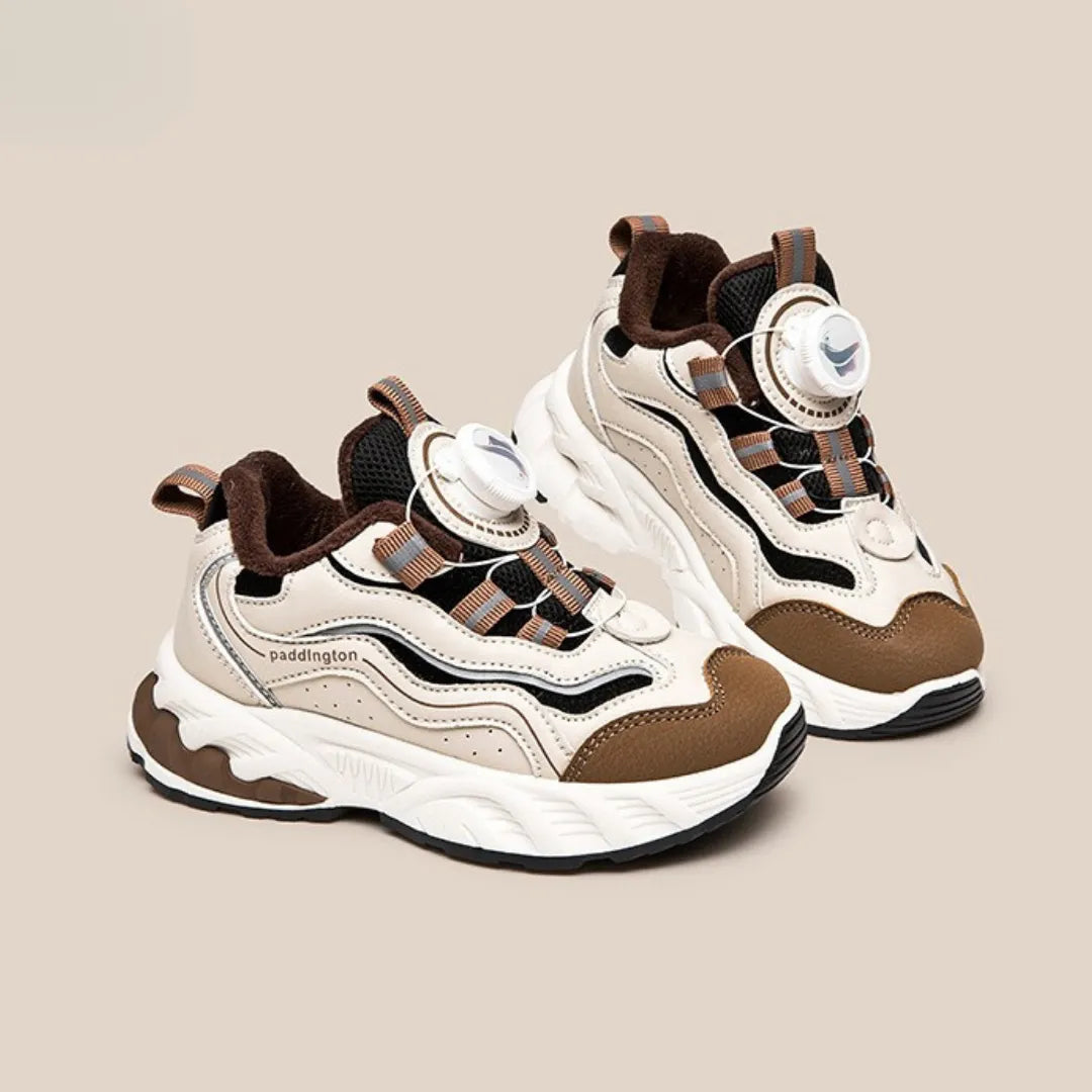 Beige-Braune Ted Sneaker – Seitenansicht