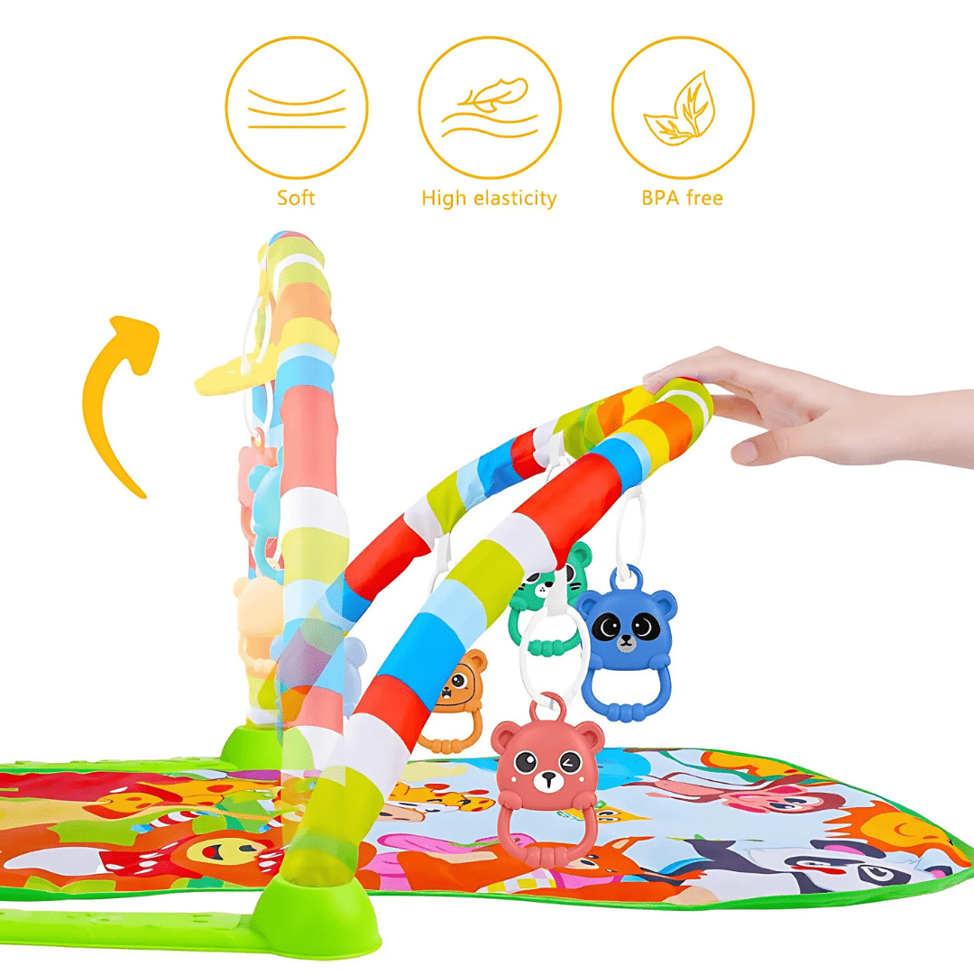 Baby Music Fit Spielbogen – Fördert Sinneswahrnehmung und Koordination - Luftfreiheit