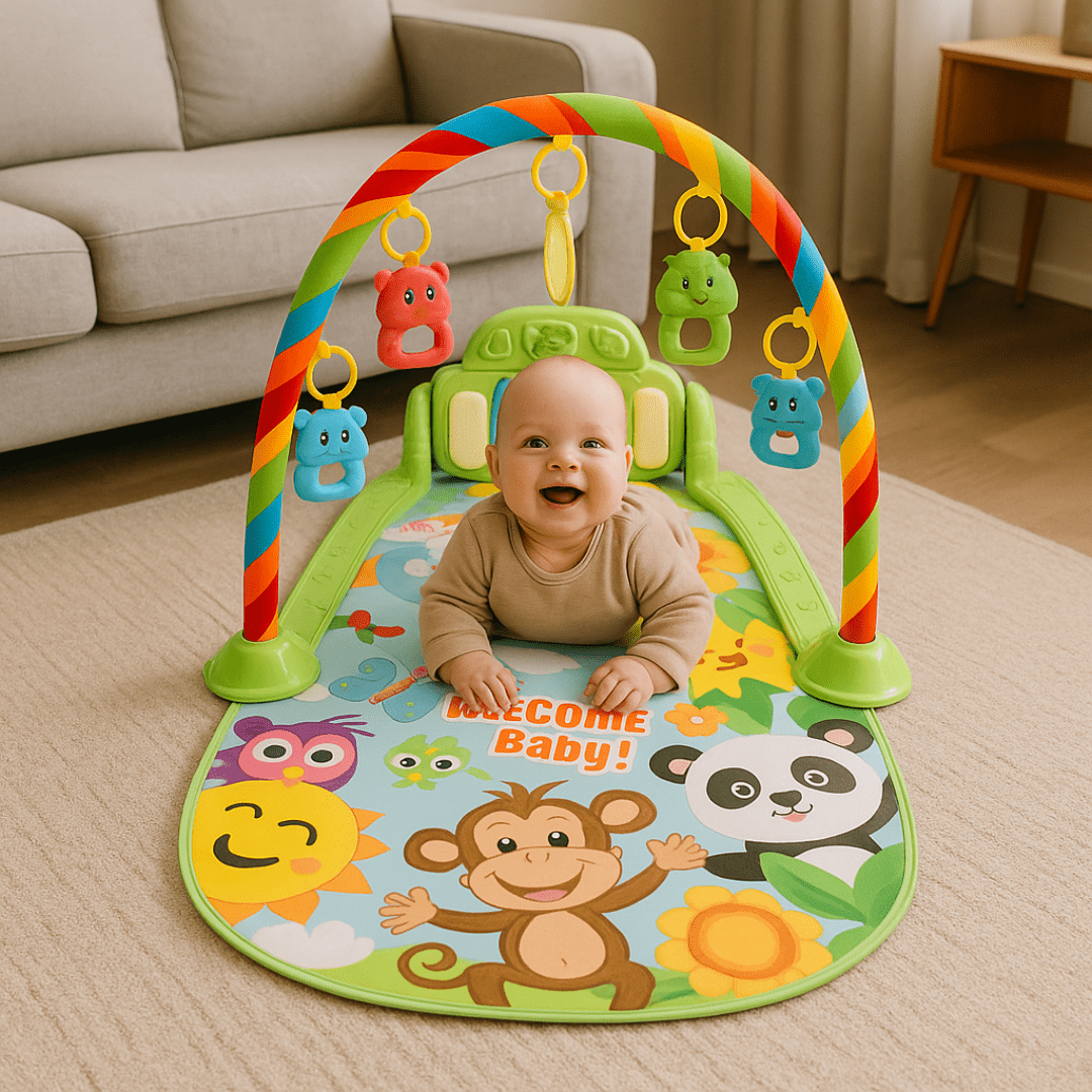 Baby Music Fit Spielbogen – Fördert Sinneswahrnehmung und Koordination - Luftfreiheit