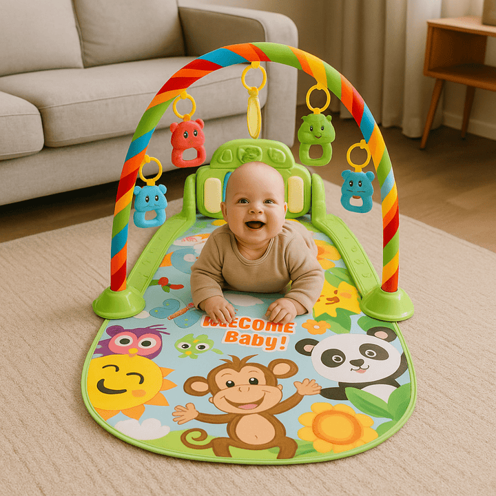 Baby Music Fit Spielbogen – Fördert Sinneswahrnehmung und Koordination - Luftfreiheit