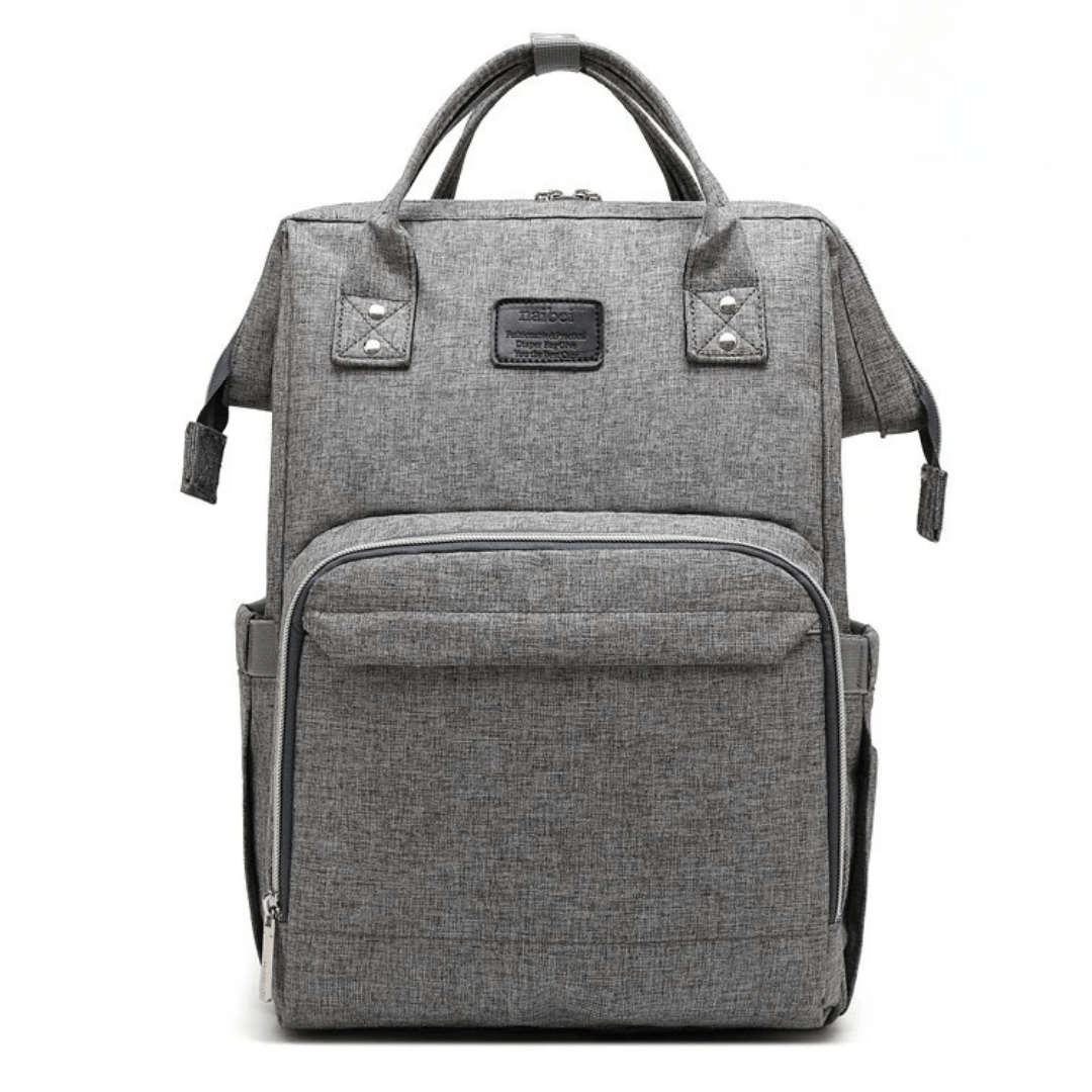 grauer wickelrucksack frontansicht