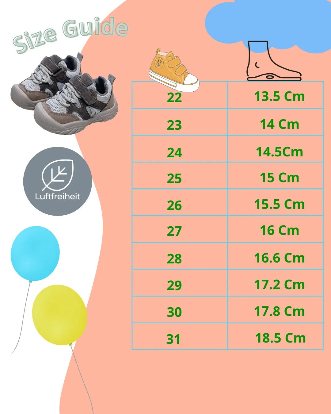 Luftfreiheit - Paw Ultraleichte Sneaker Barfußschuhe für Kinder - Luftfreiheit