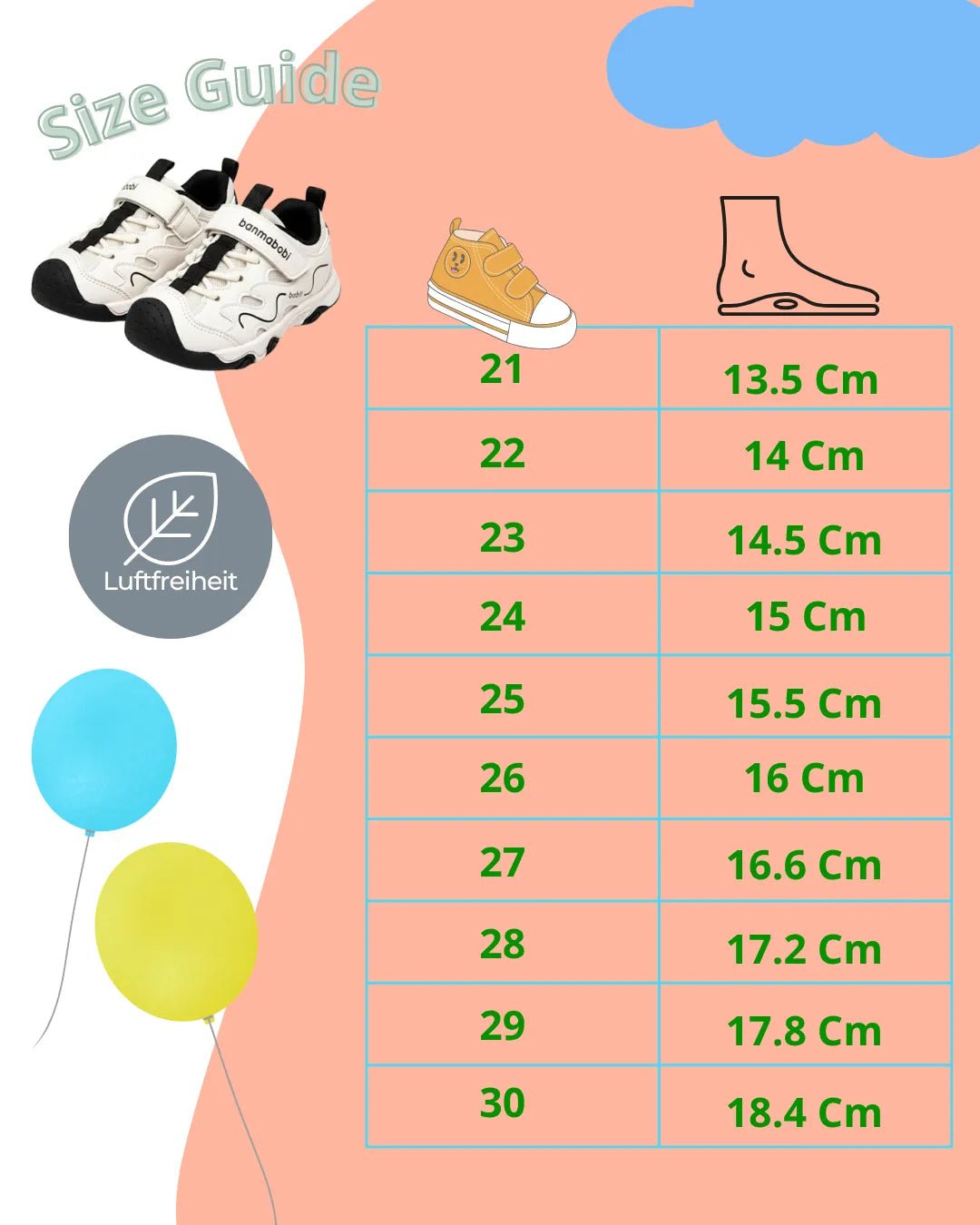 Luftfreiheit - Ping Ultraleichte Sneaker Barfußschuhe für Kinder - Luftfreiheit